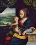 Nachfolge Joos van Cleve, MADONNA MIT KIND., Öl auf Holz
