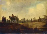 Werkstatt Jan van Goyen, MILITÄRISCHES LAGER., Öl auf Holz