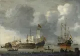 Reinier Nooms, IN DER SCHIFFSWERFT., Öl auf Leinwand (doubliert)