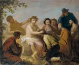 Flemish School, DER JUGENDLICHE BACCHUS UND SEIN GEFOLGE.