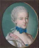 in der Art Jean Etienne Liotard, BILDNIS EINER JUNGEN DAME., Pastell auf Papier (unter Glas gerahmt)