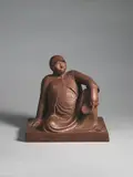 Russische Bettlerin mit Schale by Ernst Barlach, Gips, braun getönt, sold Jun 2006