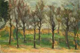Michel Kikoine, Paysage, Öl auf Leinwand
