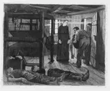 Käthe Kollwitz, Ende, Original-Radierung (Ätzung und Aquatinta) auf Japan