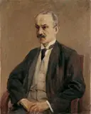Max Liebermann, Bildnis Franz Otto Oppenheim, Öl auf Leinwand, doubliert