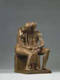 Sitzendes Liebespaar by Gerhard Marcks, Bronzeplastik, sold Jun 2006