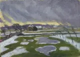 Otto Modersohn, Märzsturm (Schneeschmelze)