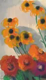 Mohn und Sonnenhut by Emil Nolde, Aquarell auf Japanpapier, sold Jun 2006