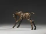 Sich leckendes Fohlen by Renée Sintenis, Bronzeplastik, sold Jun 2006