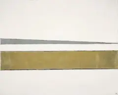 Anna-Eva Bergman, Paysage argenté, Öl, Gold- und Silberbronze auf Leinwand