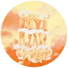Das jüngste Gericht - Couchversion by Norbert Bisky, Öl auf Leinwand, Durchmesser 60 cm, auf Keilrahmen aufgezogen, sold Jun 2006