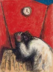 Jean-Charles Blais, Ohne Titel, Ölkreide auf chamoisfarbenem Karton