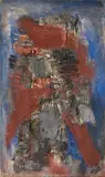 Bram Bogart, Catalyse, Pigment, Öl, Kreide und Kasein auf Leinwand