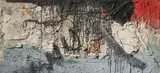 Bram Bogart, Long ÉtÉ, Pigment, Öl, Kreide und Kasein über Rupfen auf Holz