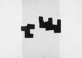 Eduardo Chillida, Leku II, Original-Radierung (Aquatinta) auf gelblichem Arches-Velin