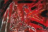 Walter Dahn und Jiri Georg Dokoupil, Ohne Titel, Acryl auf Leinwand