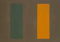 Ohne Titel (Raum - gelb-gelb-ocker) by Ulrich Erben, Öl auf Leinwand, sold Jun 2006