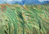 Schilf by Rainer Fetting, Öl auf Leinwand, sold Jun 2006