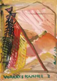 Jörg Immendorff, Café Deutschland. Vorratskammer 3, Gouache auf festem Karton