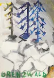 Jörg Immendorff, Café Deutschland. Grenzwald, Gouache und Dispersionsfarbe auf Papier