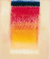 Fire Bird by Heinz Mack, Acryl auf Leinwand, sold Jun 2006
