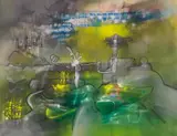 Roberto Sebastian Echaurren Matta, Ohne Titel, Öl auf Leinwand