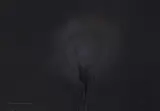 Otto Piene, Schwarz in Schwarz, Feuergouache: Gouache und Ruß auf Karton