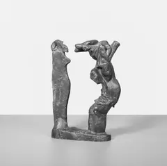 Rolf Szymanski, Galionsprofil (Nil), Bronzeplastik mit bräunlicher Patina