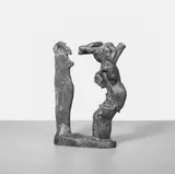Rolf Szymanski, Galionsprofil (Nil), Bronzeplastik mit bräunlicher Patina