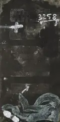 Antoni Tàpies, Signe sur porte, Original-Farbradierung (Aquatinta) mit Prägung auf handgeschöpftem Bütten