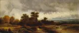 Eduard Schleich the Elder, LANDSCHAFT IM DACHAUER MOOS., Öl auf Holz