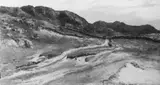 Rudolf Schick, WEITE MENSCHENLEERE BERGLANDSCHAFT., Öl auf Karton