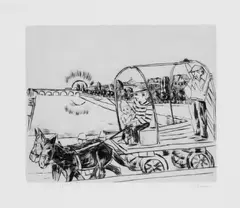 Der Morgen by Max Beckmann, Original-Radierung (Kaltnadel) auf Japan, sold Dec 2005