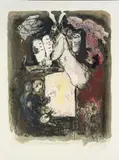 Marc Chagall, Traum des Malers, Original-Farblithographie auf Arches-Velin
