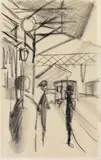 August Macke, Bahnhof in Scherzligen