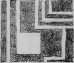 Thilo Maatsch, Studie, Graphit und Gouache auf grüngrauem Büttenpapier
