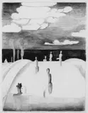 Carlo Mense, Brücke am Meer