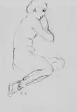 Francis Picabia, Sitzender weiblicher Akt im Profil