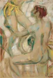 Spiel am Strand by Christian Rohlfs, Tempera auf Leinwand, sold Dec 2005