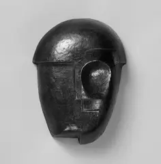 Hans Schmitz, Maske, Bronzerelief