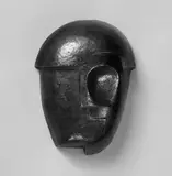 Hans Schmitz, Maske, Bronzerelief
