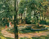 Max Slevogt, Kinder am Weiher (Garten in Godramstein), 1909, Oil on canvas