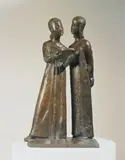 Zwei lesende Mädchen by Gerhard Marcks, Bronzeplastik, sold Dec 2005