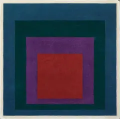 Josef Albers, Study to Homage to the Square: "Lighting up", Öl auf Hartfaserplatte