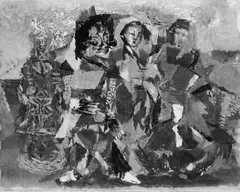 Ohne Titel by Hubert Berke, Gouache auf Papier, sold Dec 2005