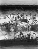 Hubert Berke, Ohne Titel, Gouache auf chamoisfarbenem Papier