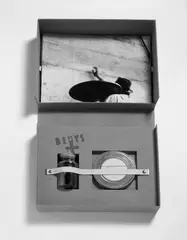Celtic + ~~~~~ by Joseph Beuys, Super 8-Filmrolle, Durchmesser 19 cm, 10 schwarz-weiß Fotografien, jeweils, sold Dec 2005