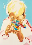 Ein Junge, den man lieb gewinnen muss by Norbert Bisky, 2001, Oil on canvas, sold Dec 2005