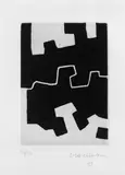 Eduardo Chillida, Ulertu, Original-Radierung (Aquatinta) auf China, aufgewalzt auf Velin