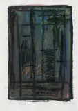 Günther Förg, Ohne Titel, 3 Arbeiten: Gouache und Kreide auf elfenbeinfarbenem Papier, je